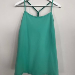 Lululemon Power Y Tank Teal Green Size 10